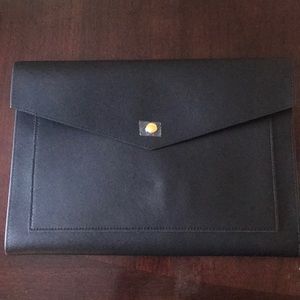 Glass ladder & co Megan portfolio clutch BLACK